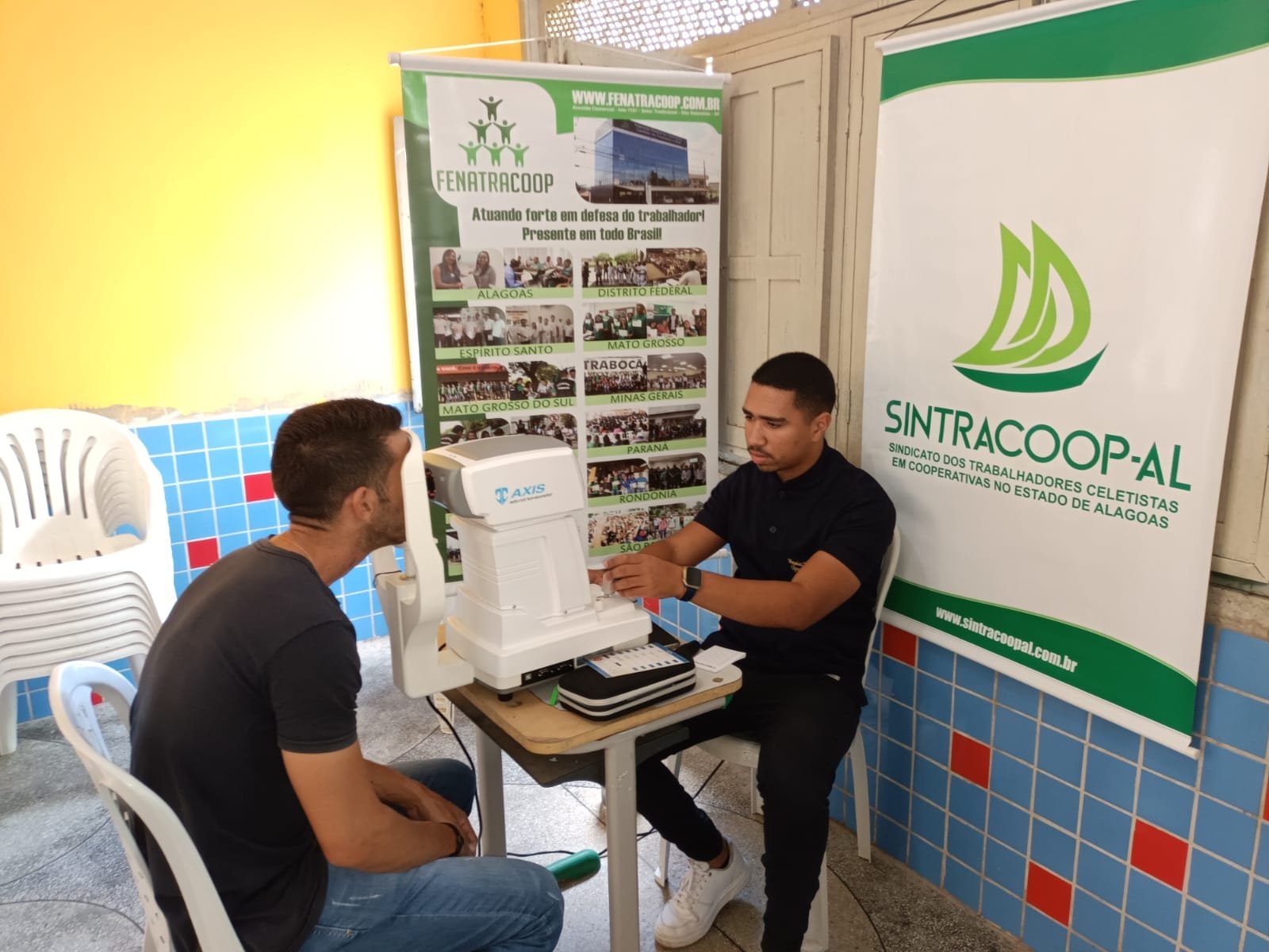 Leia mais sobre o artigo SINTRACOOP-AL E ESPAÇO ÓPTICO REALIZAM AÇÃO GRATUITA DE SAÚDE PARA TRABALHADORES DA COOPERBONI